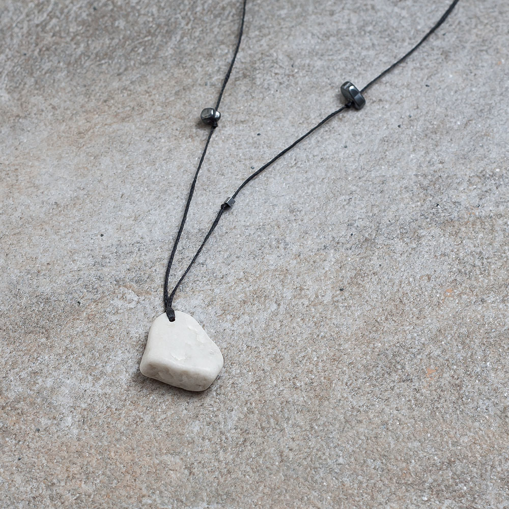 Sea-white-pebble