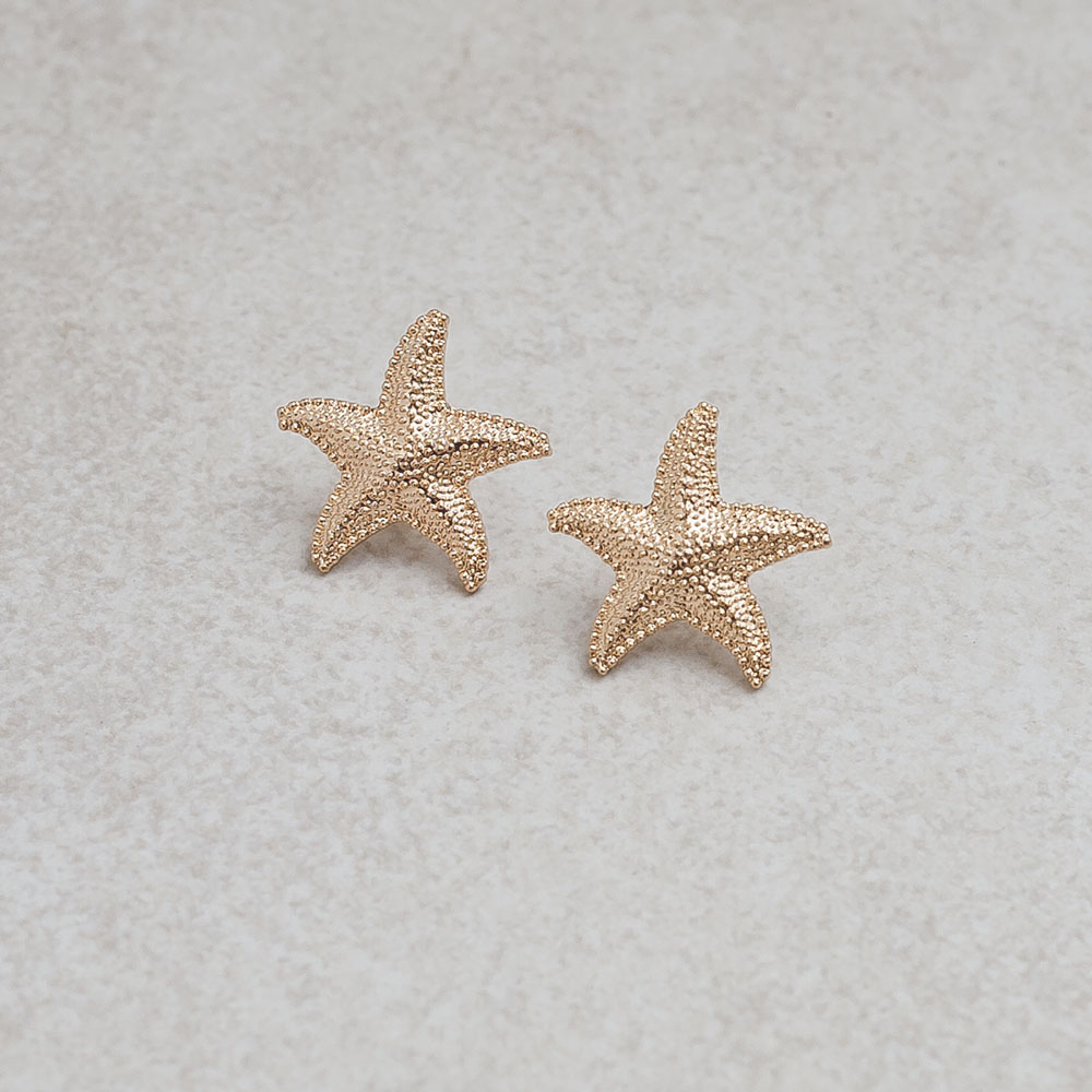 Starfish Gold Earrings
