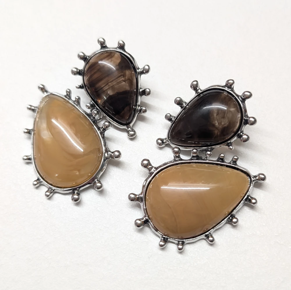 Vintage Mocha Drops Earrings