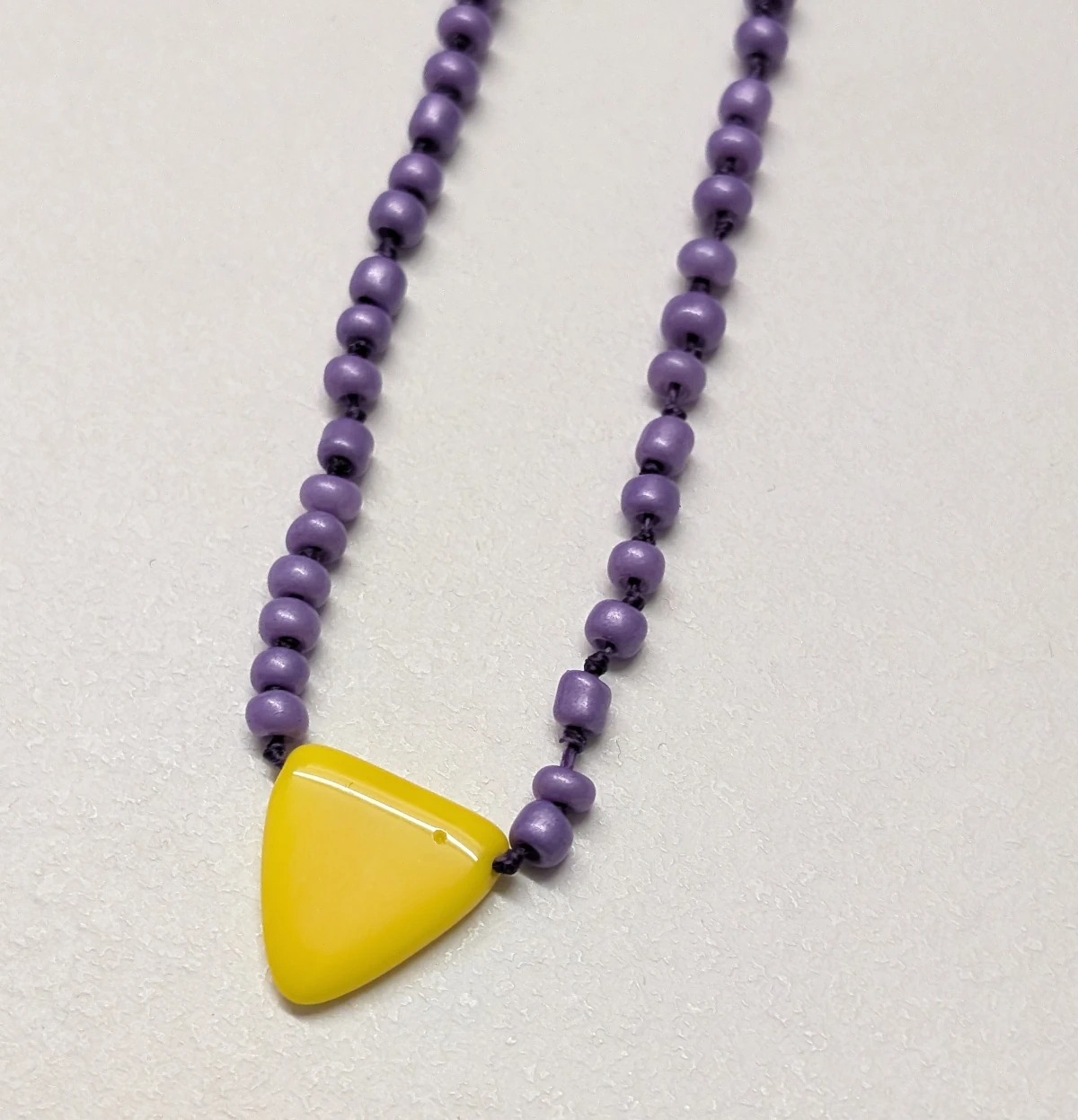 Yellow triangle rosary