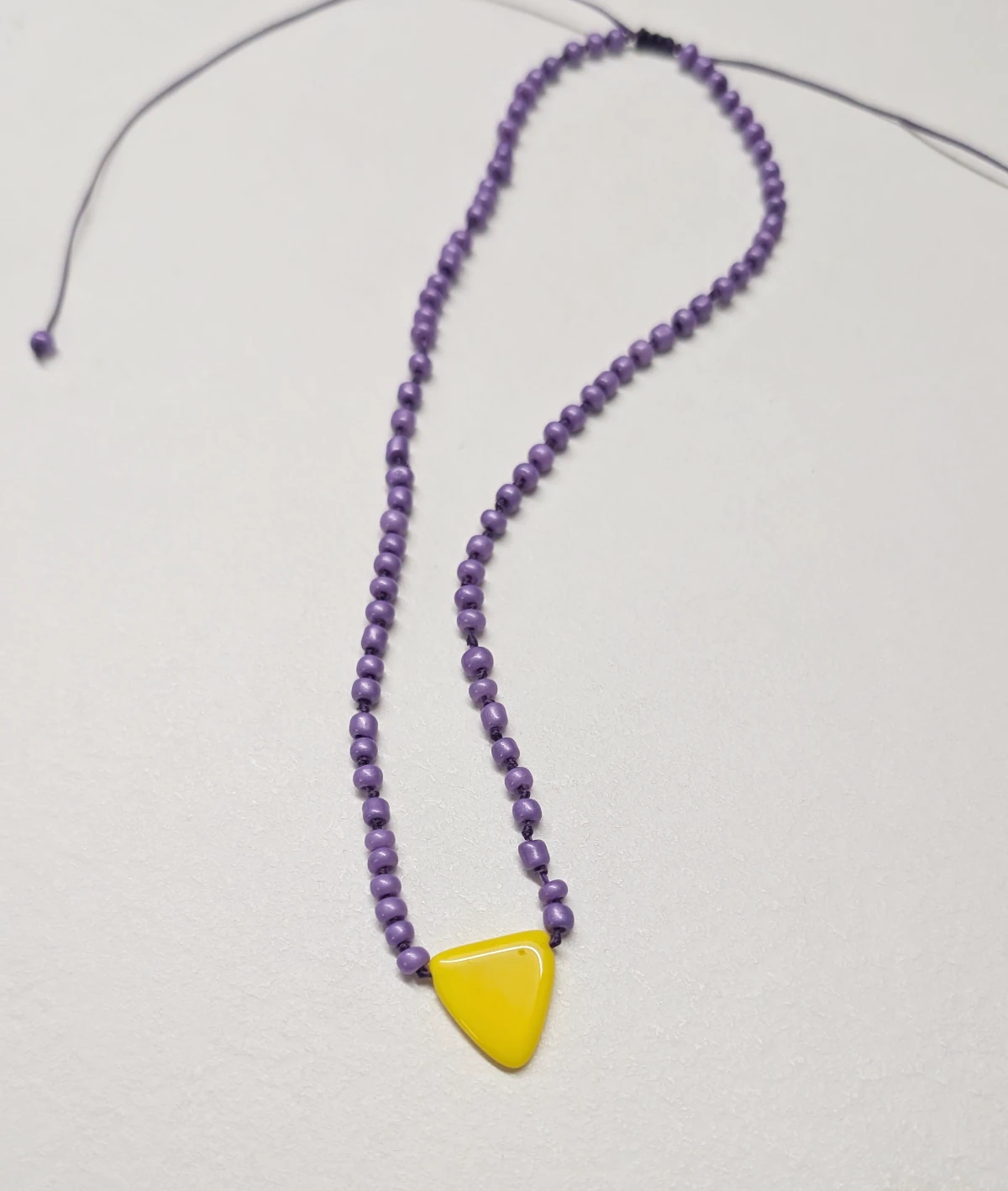 Yellow triangle rosary